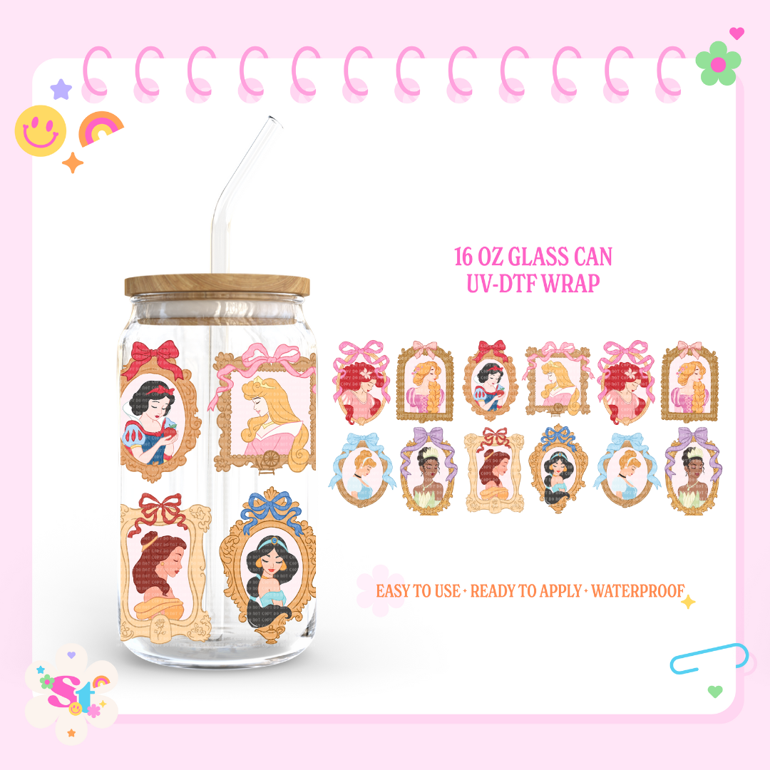 PRINCESS FRAMES - 16 OZ UV DTF