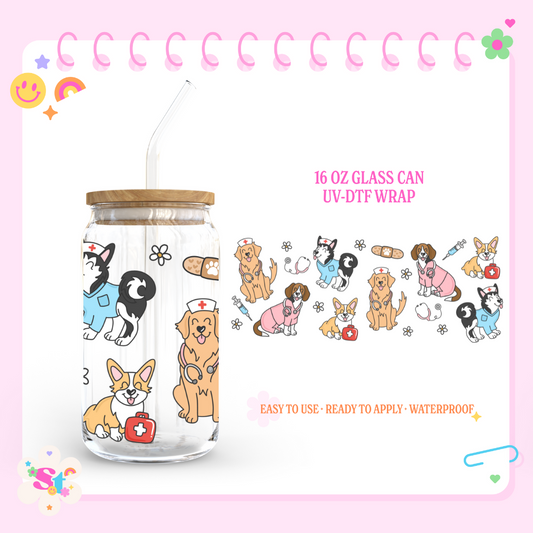 HEALTHCARE DOGS  - 16 OZ UV DTF