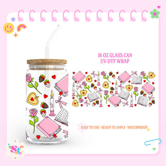 ROMANCE BOOK - 16 OZ UV DTF