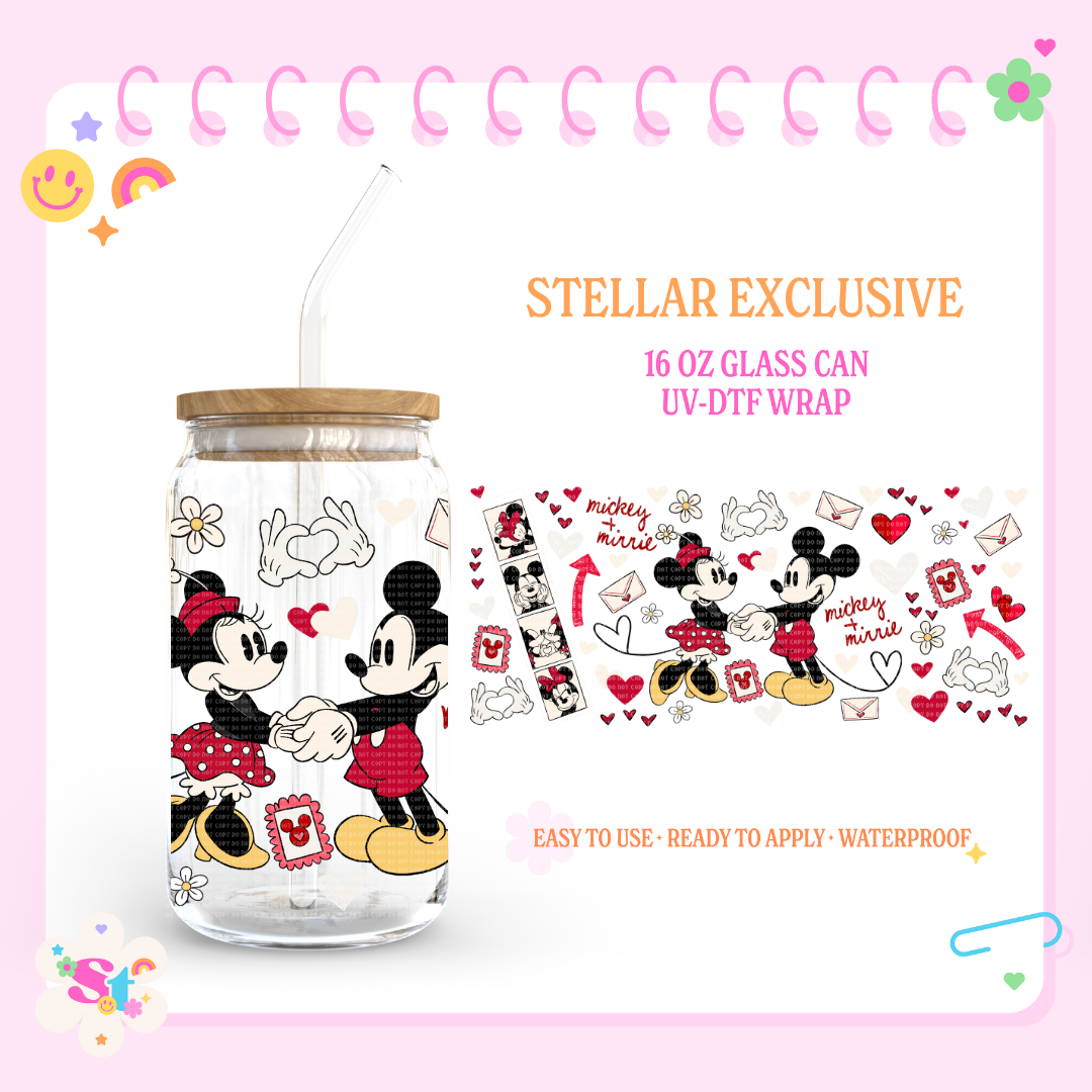 RETRO MOUSE COUPLE EXCLUSIVE - 16 OZ UV DTF