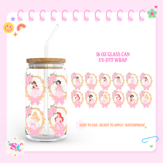 COQUETTE PRINCESSES  - 16 OZ UV DTF