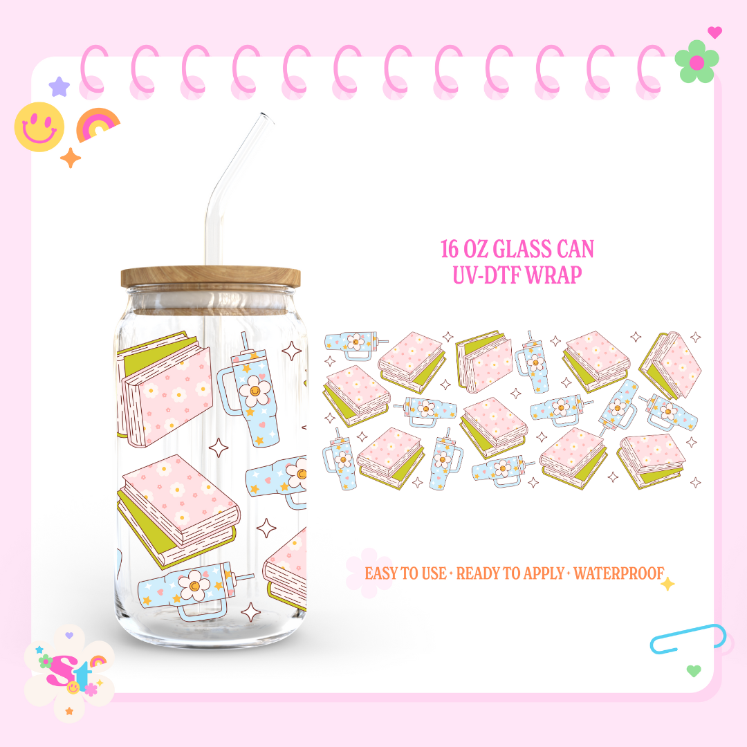 CUTE BOOKS - 16 OZ UV DTF