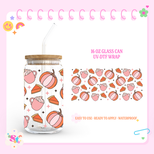PUMPKIN SWEETS - 16 OZ UV DTF WRAP