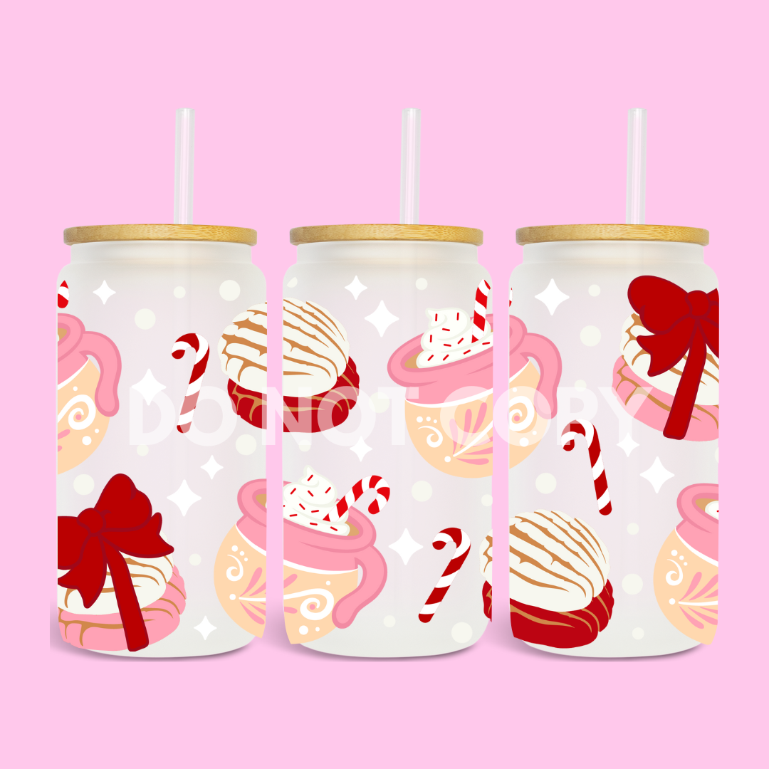 PINK CONCHAS XMAS - 16 OZ UV DTF WRAP