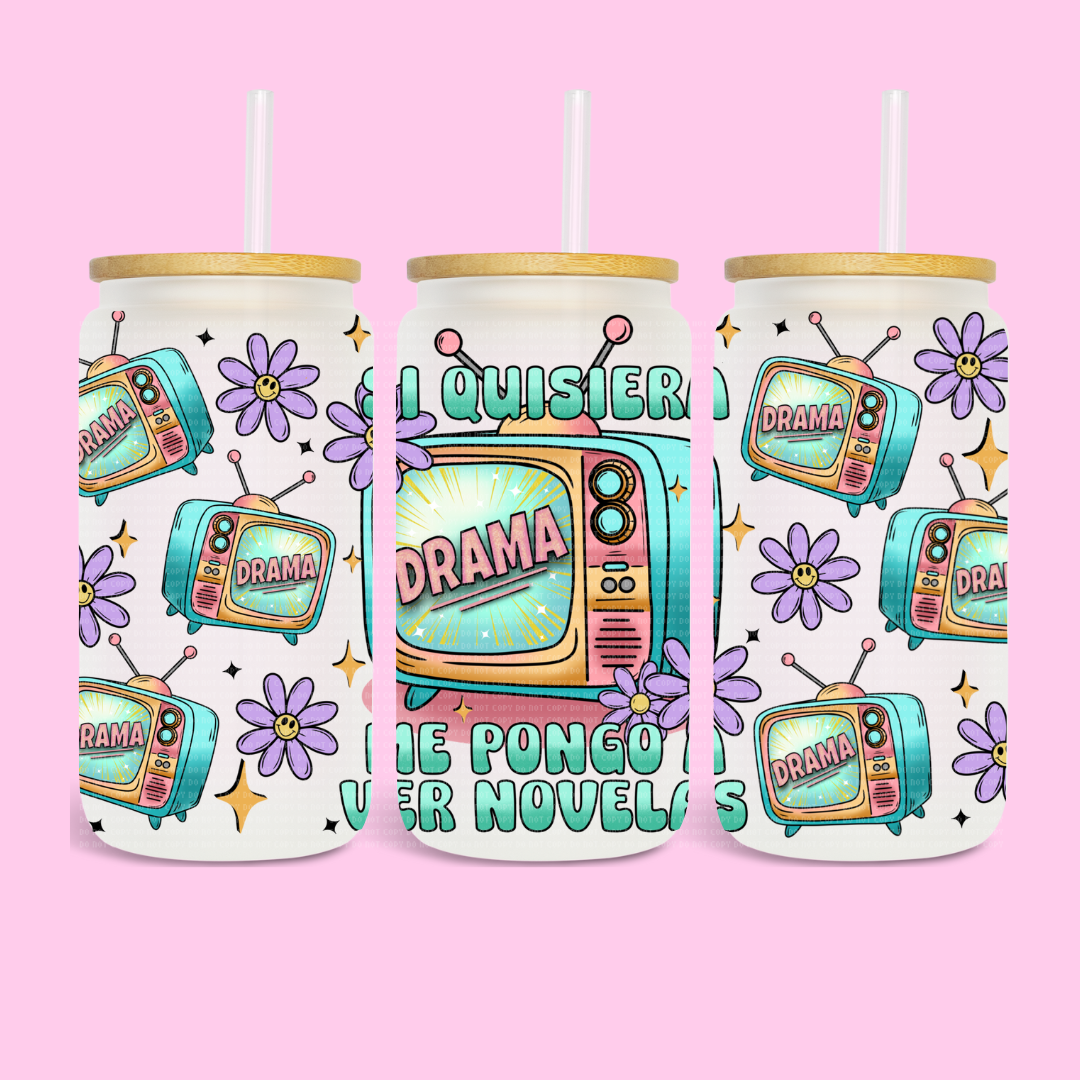 DRAMA NOVELAS - 16 OZ UV DTF WRAP