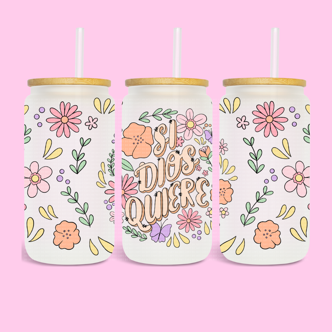 SI DIOS QUIERE EXCLUSIVE - 16 OZ UV DTF WRAP