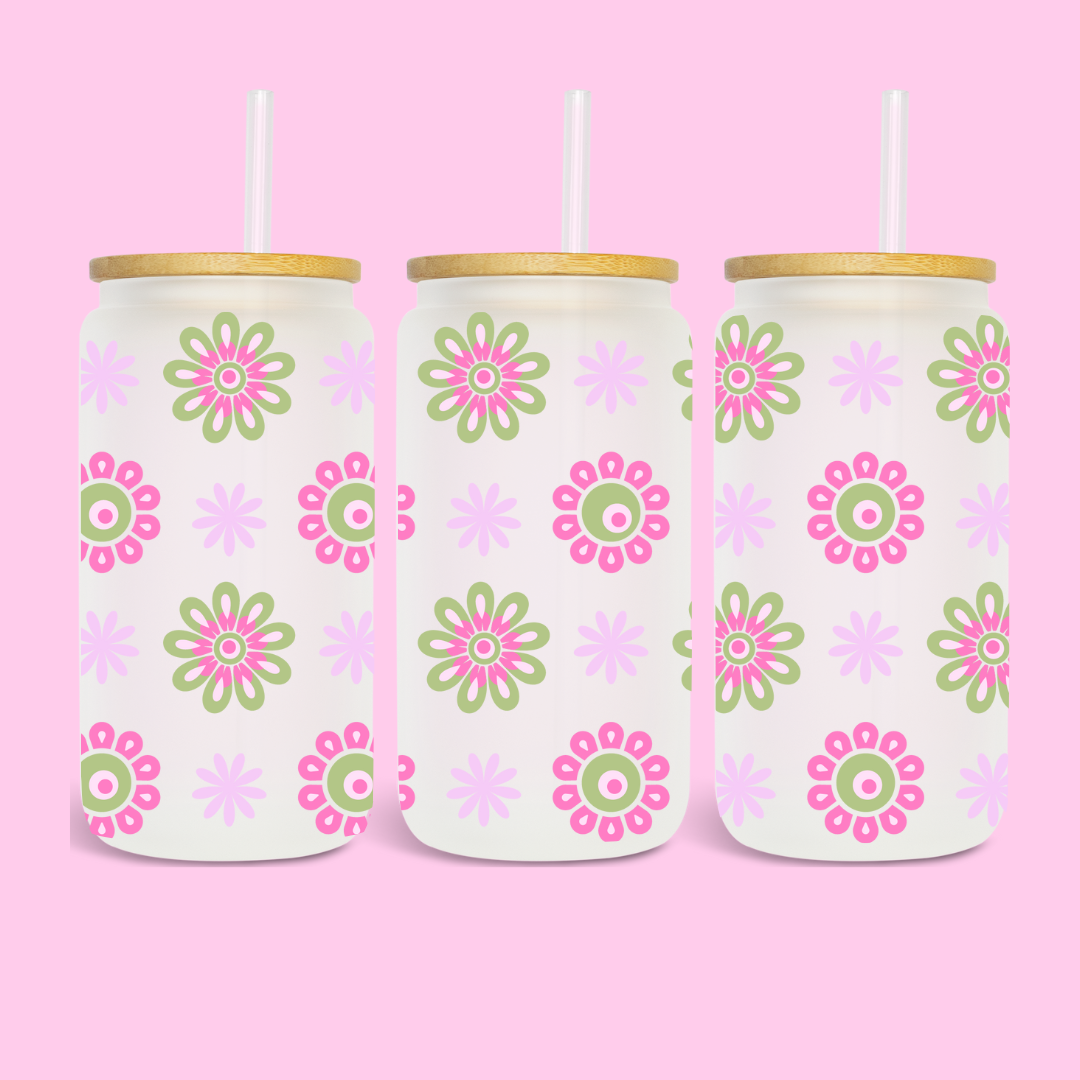 CUTIE FLOWERS - 16 OZ UV DTF WRAP