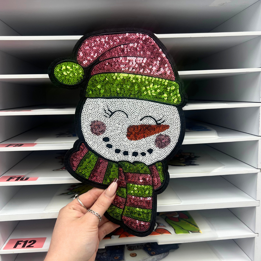 SNOW MAN - SEQUIN PATCH