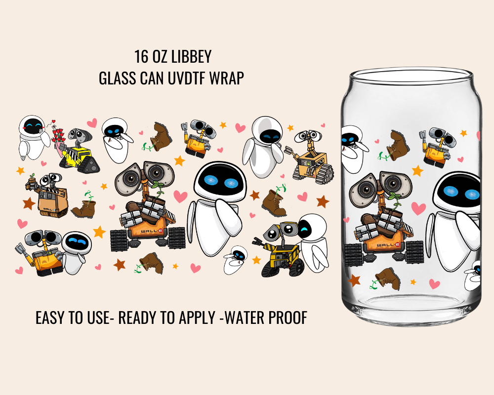 ROBOT - 16 OZ UV DTF WRAP