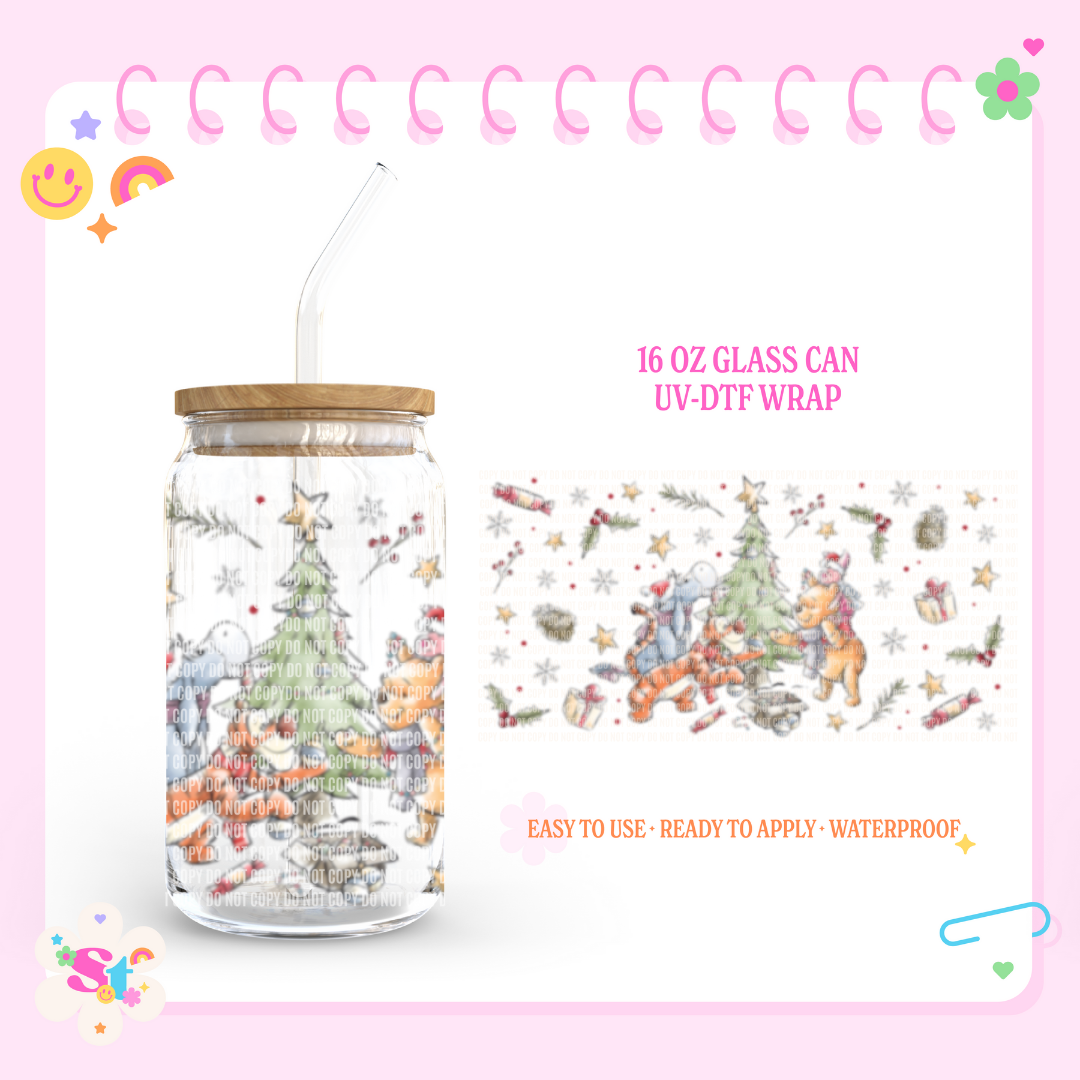 HONEY HOLIDAYS - 16 OZ UV DTF WRAP