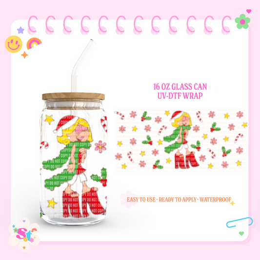 LIZ MISTLETOE - 16 OZ UV DTF WRAP