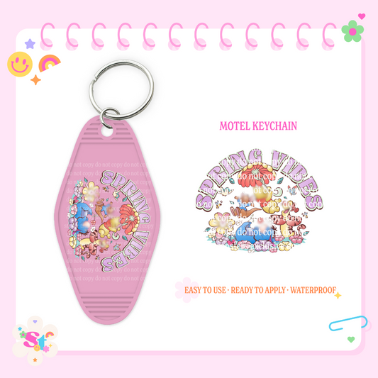 SPRING VIBES - MOTEL KEYCHAIN DECAL