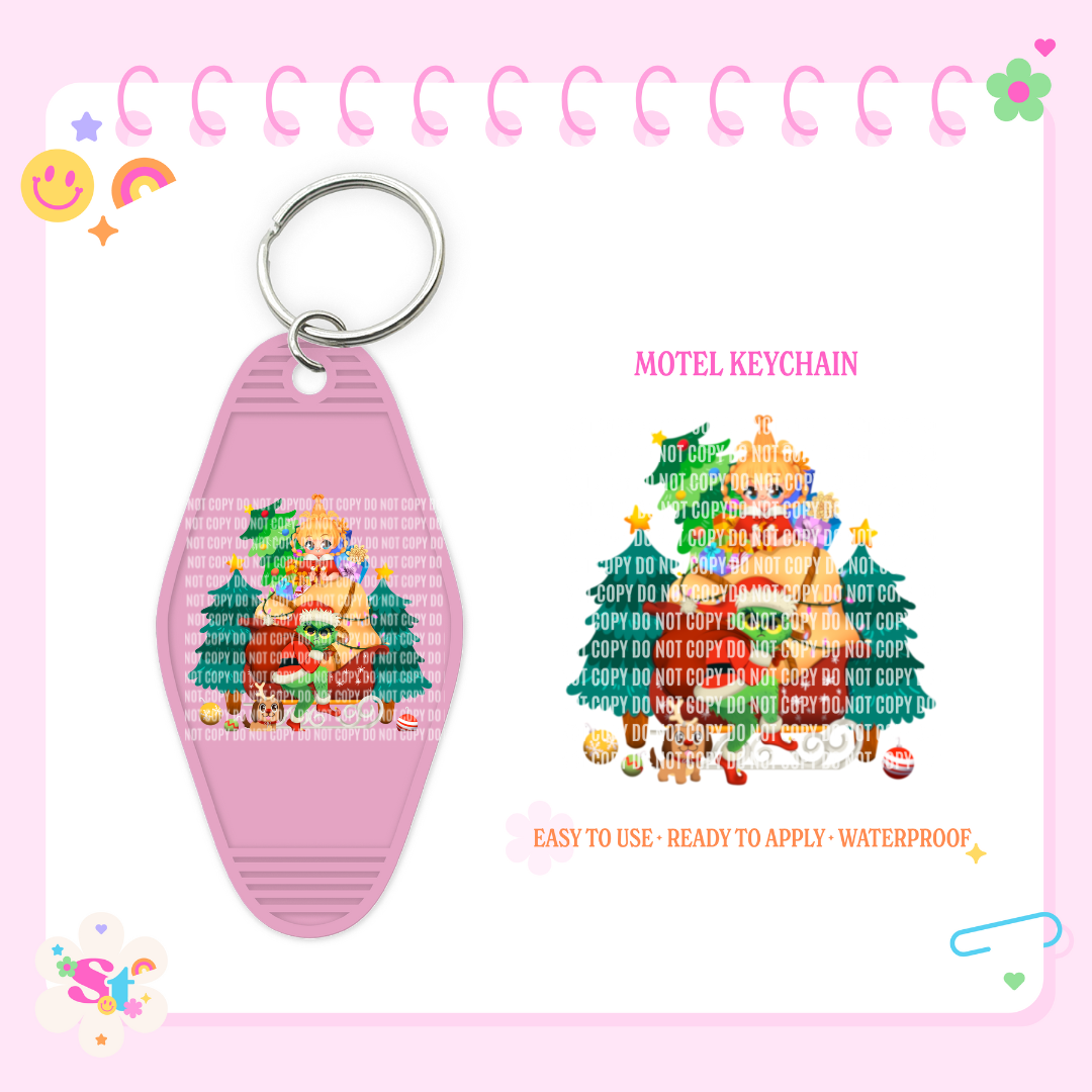 GRINCHY CHIBI - MOTEL KEYCHAIN DECAL