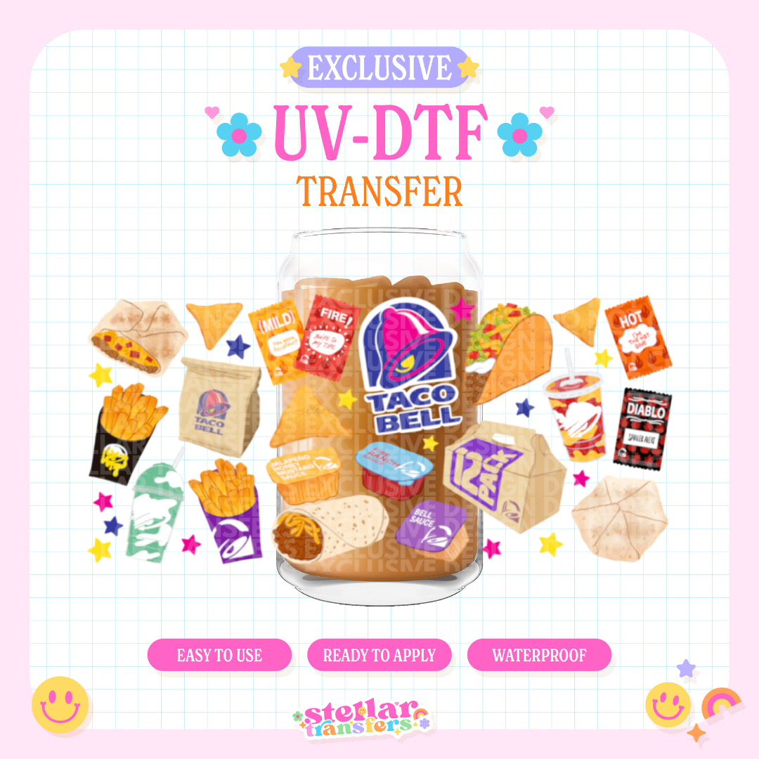 TACO BEL EXCLUSIVE - 16 OZ UV DTF