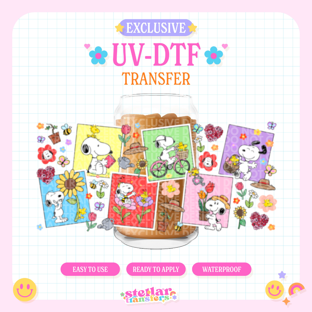 SPRING POLAROID SNOOP - 16 OZ UV DTF