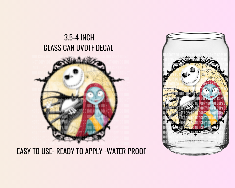 JACK AND SALLY - UV DTF DECAL