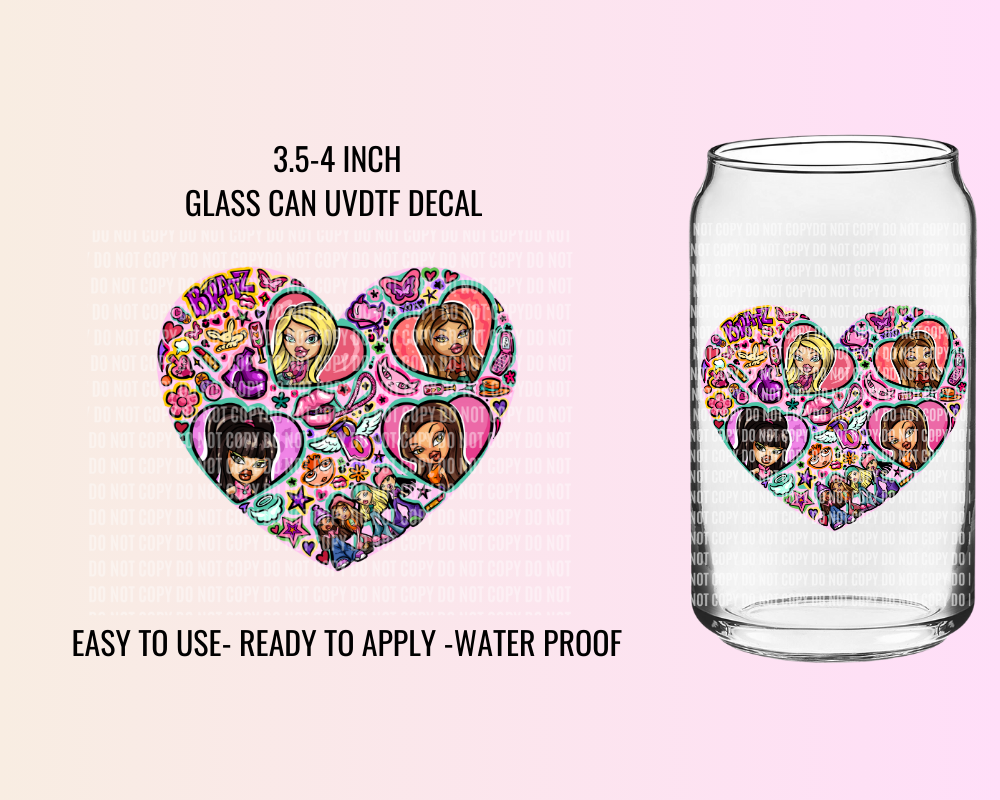BRATTY HEART EXCLUSIVE - UV DTF DECAL