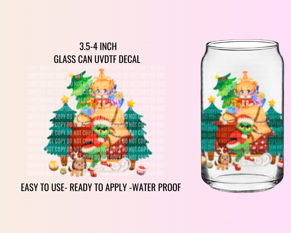 GRINCHY CHIBI EXCLUSIVE - UV DTF DECAL