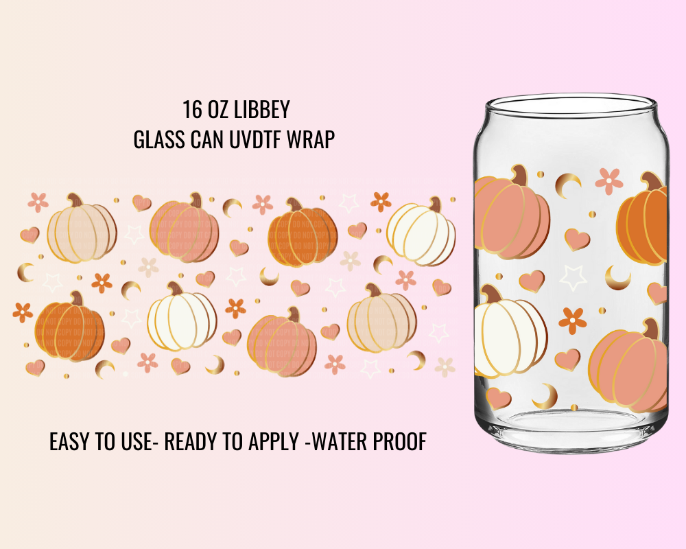 PUMPKIN FALLS - 16 OZ UV DTF WRAP