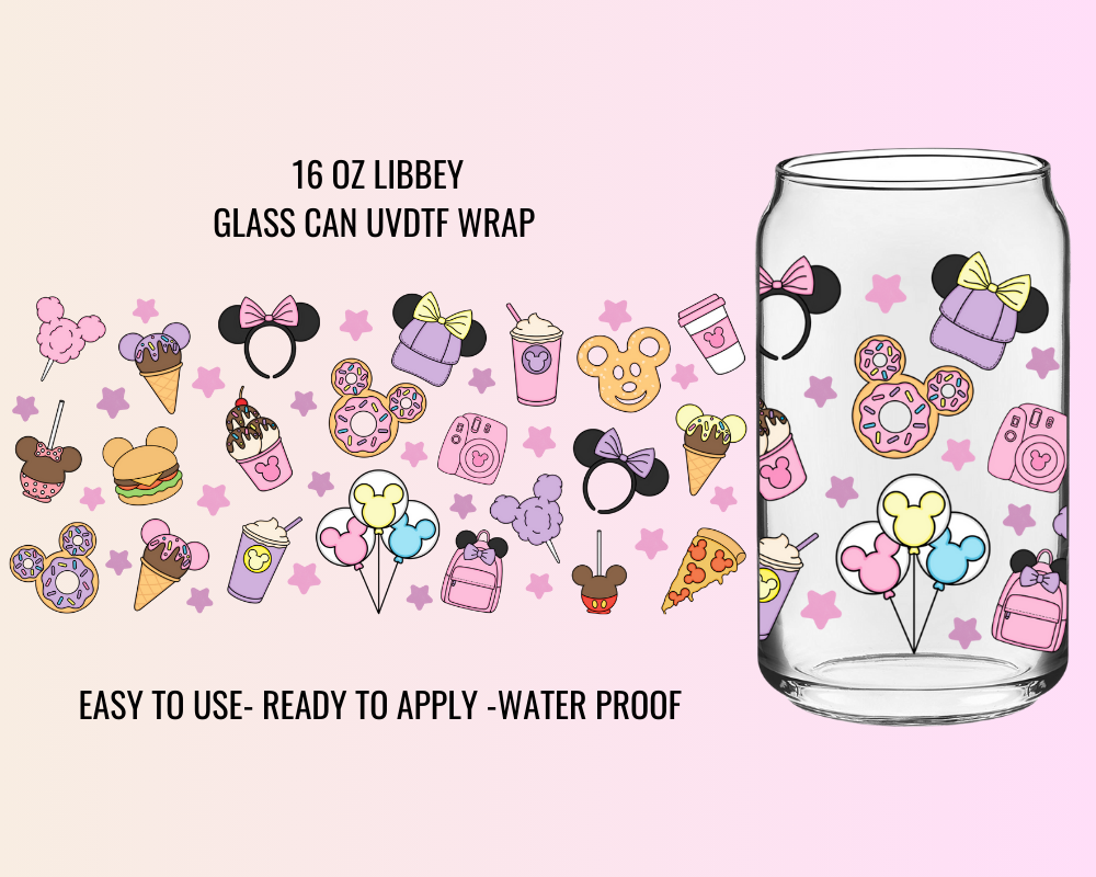 PINK SNACKS - 16 OZ UV DTF WRAP