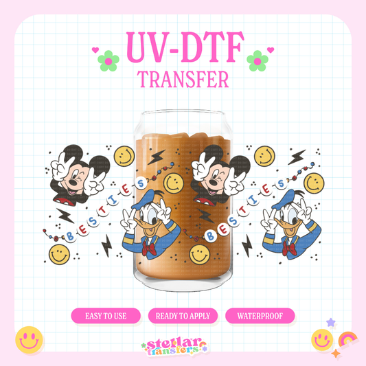 DISNY BOY BESTIES - 16 OZ UV DTF