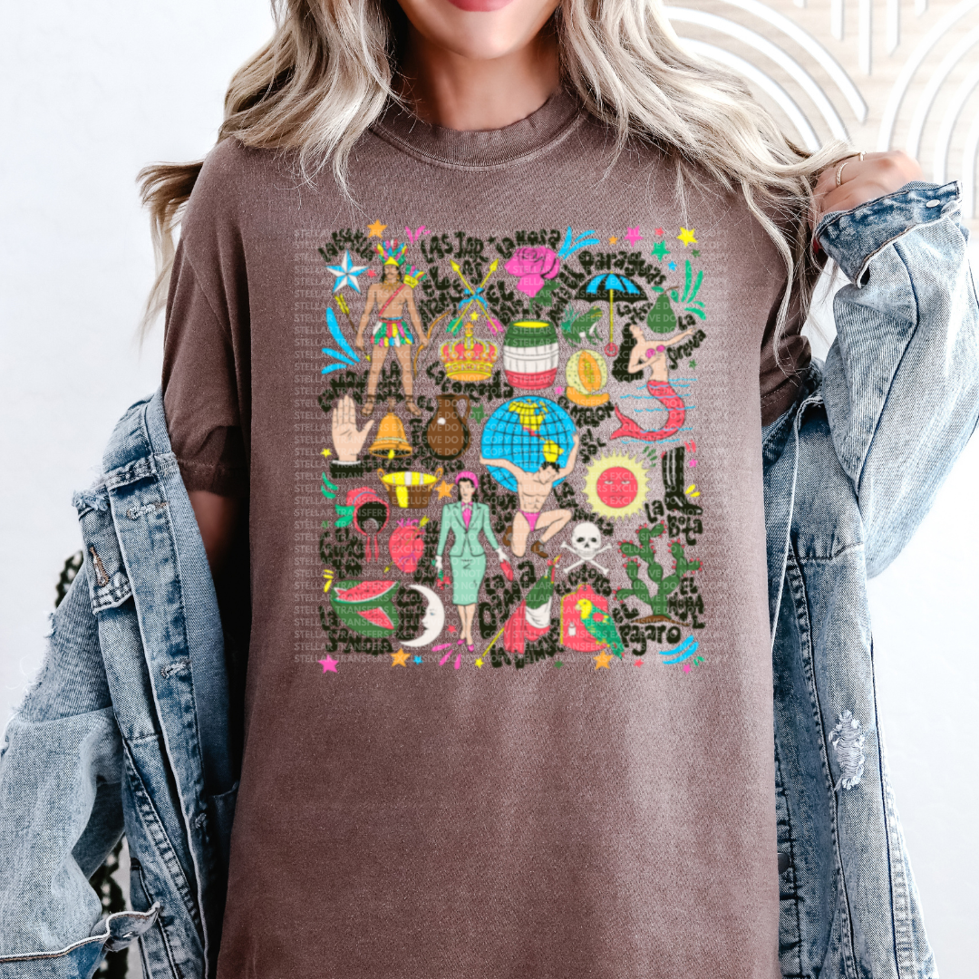 LOTERIA + FREE POCKET - CLEAR FILM SCREEN PRINT