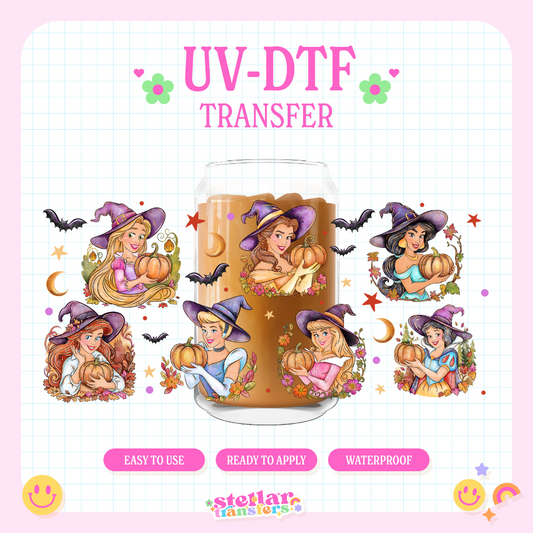 SPOOKY PRINCESSES - 16 OZ UV DTF