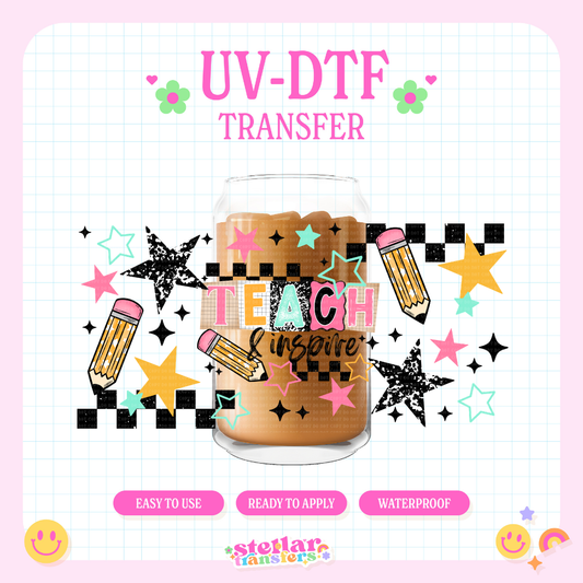 TEACH INSPIRE - 16 OZ UV DTF