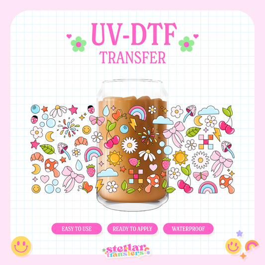 FUN DOODLES - 16 OZ UV DTF