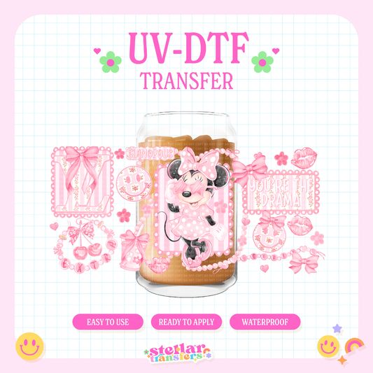 GLAMOUR MOUSE - 16 OZ UV DTF