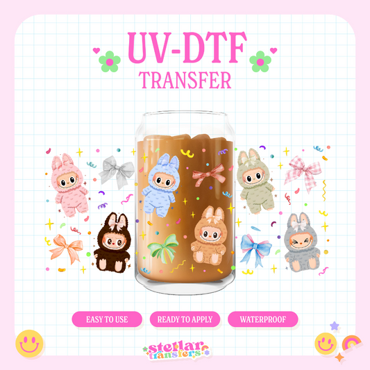 CUTE MONSTERS  - 16 OZ UV DTF