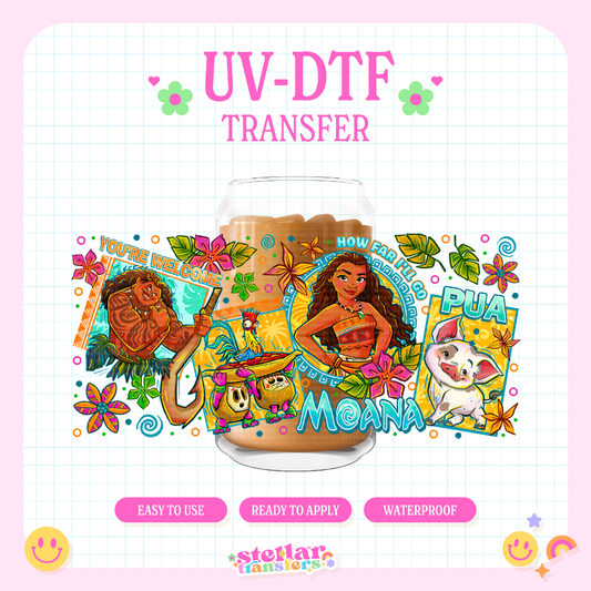 HOW FAR I'LL GO PRINCESS - 16 OZ UV DTF