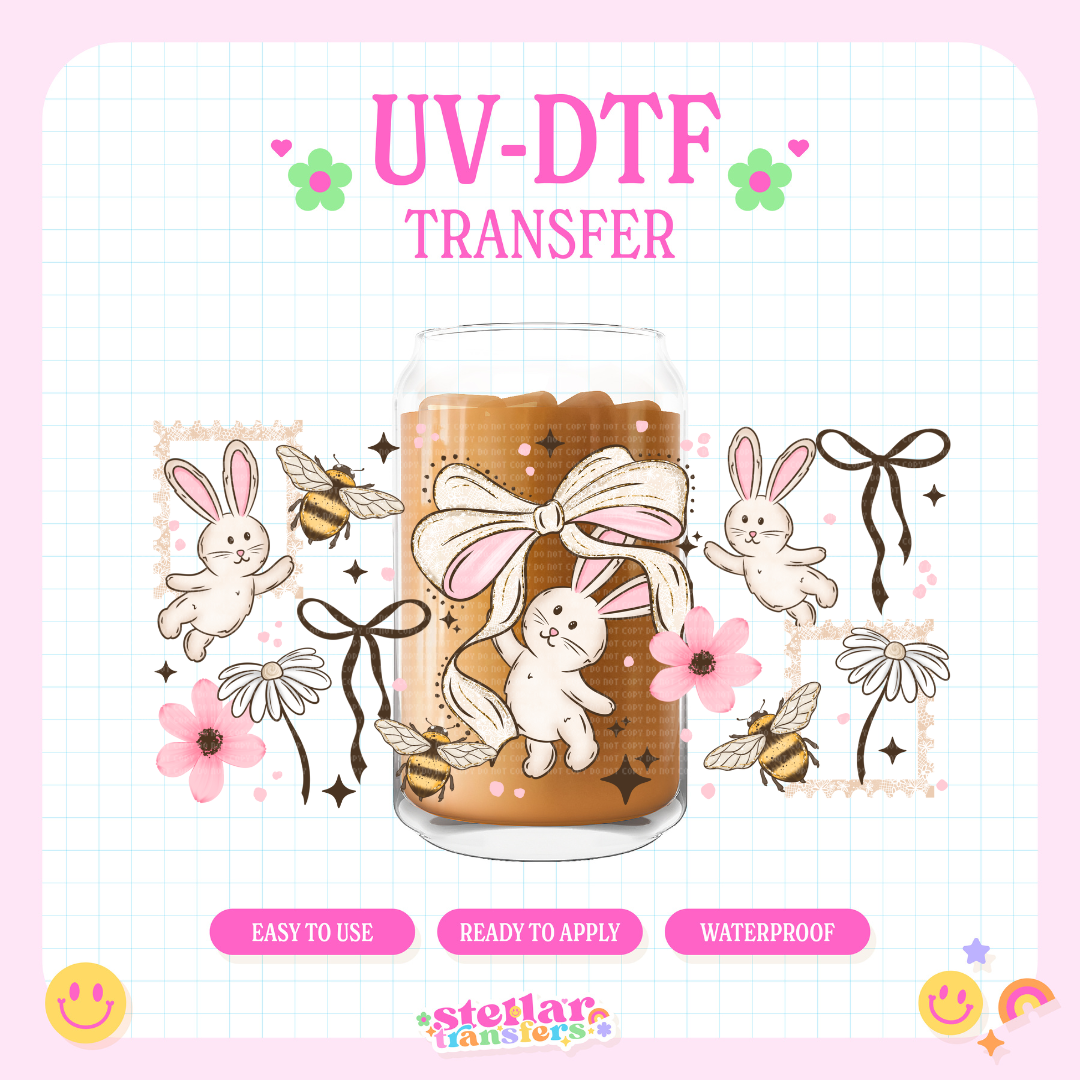 BUNNY BOW - 16 OZ UV DTF