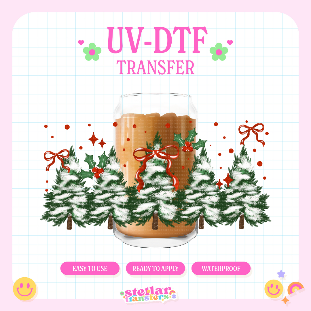 CHRISTMAS TREES - 16 OZ UV DTF