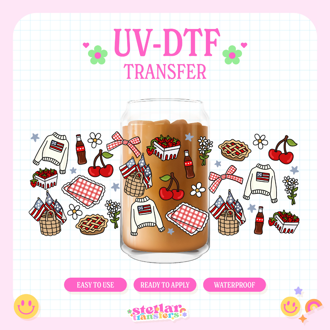 AMERICA PICNIC - 16 OZ UV DTF