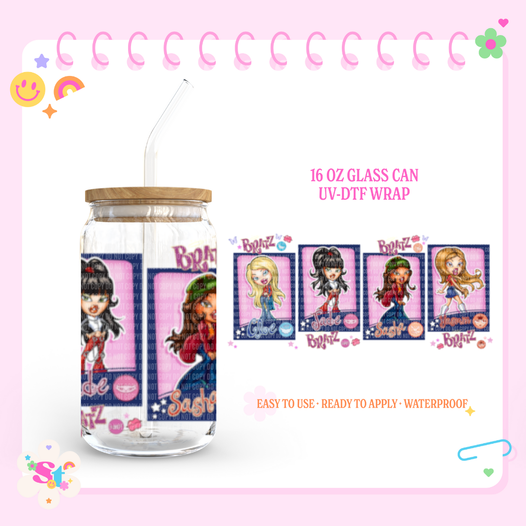 Y2K DOLLS - 16 OZ UV DTF WRAP