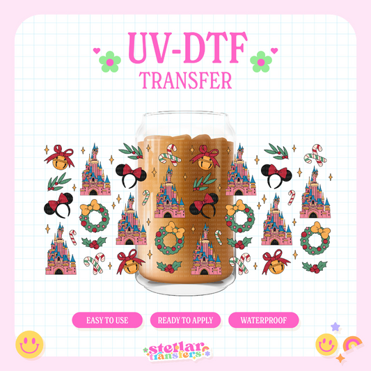 CHRISTMAS IN DISNY - 16 OZ UV DTF