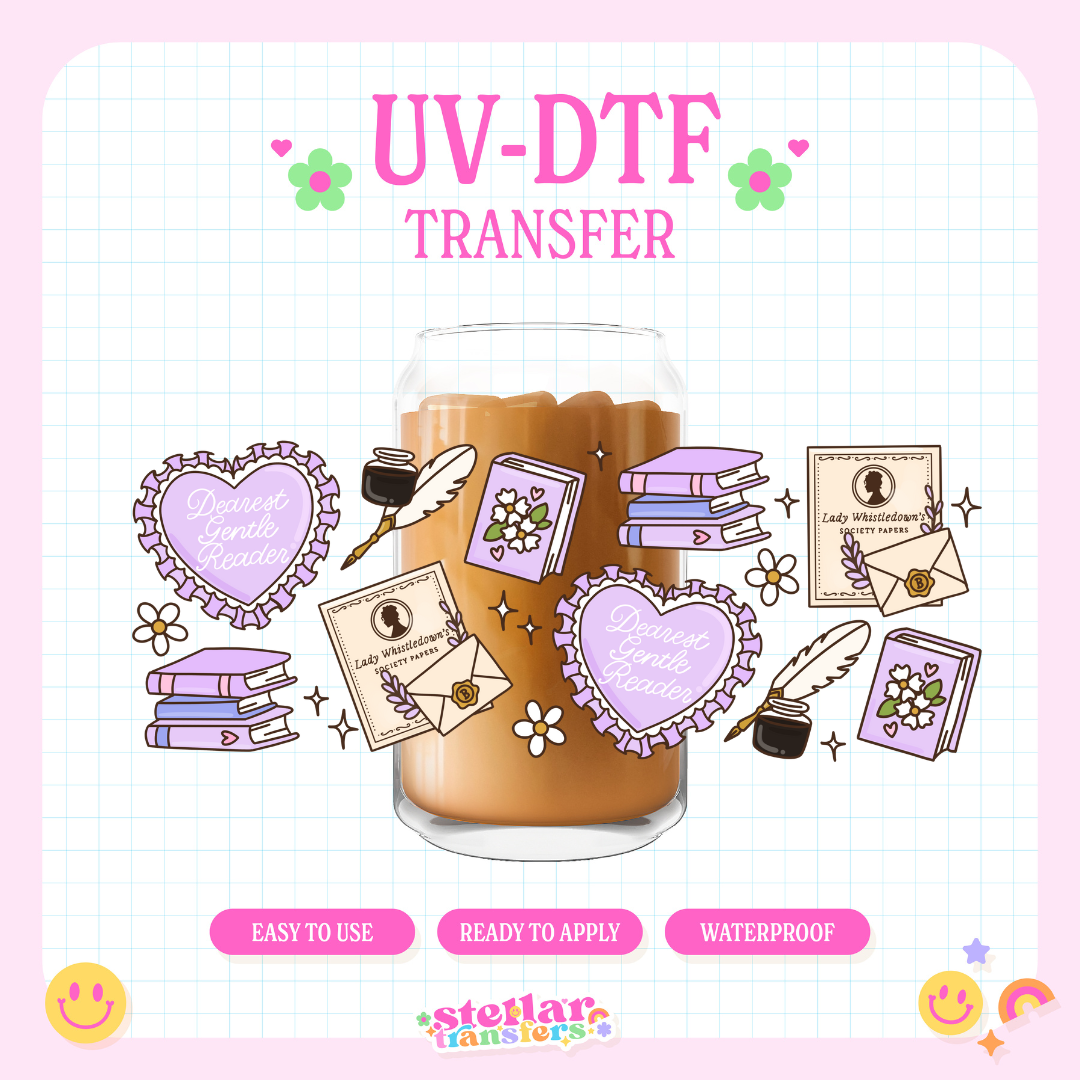 GENTLE READER - 16 OZ UV DTF