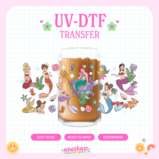 ARIEL AND SISTERS - 16 OZ UV DTF