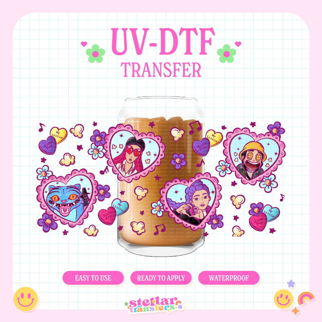 LOVE K POP - 16 OZ UV DTF