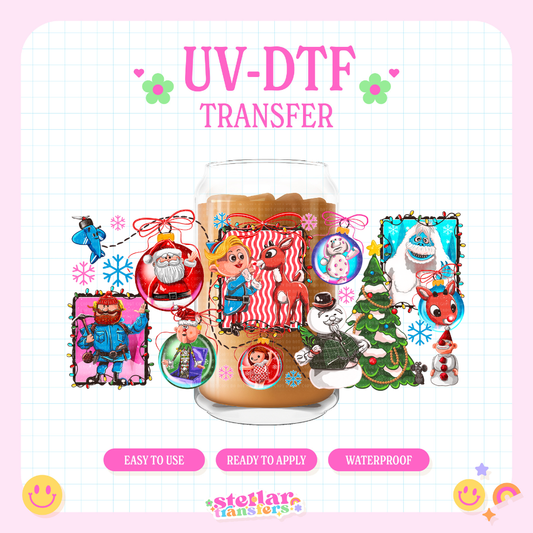 RUDOLPH CHRISTMAS - 16 OZ UV DTF
