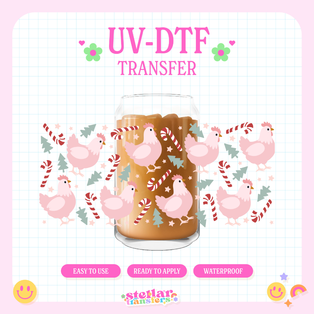 CHISTMAS CHICKEN - 16 OZ UV DTF