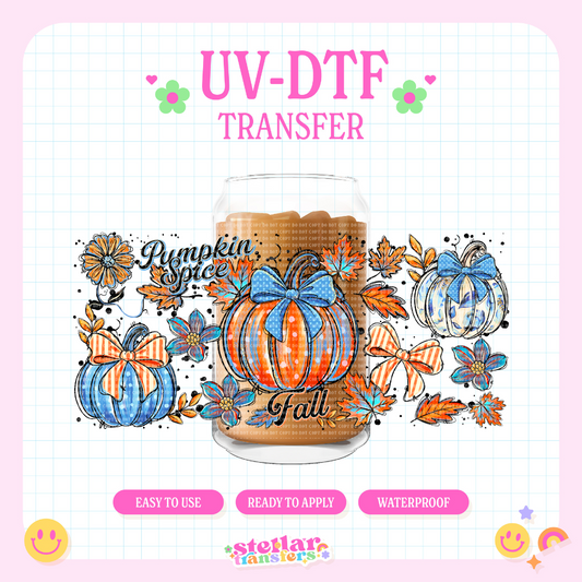 PUMPKIN SPICE FALL - 16 OZ UV DTF