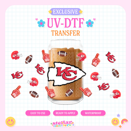 CHEIF FOOTBALL EXCLUSIVE - 16 OZ UV DTF