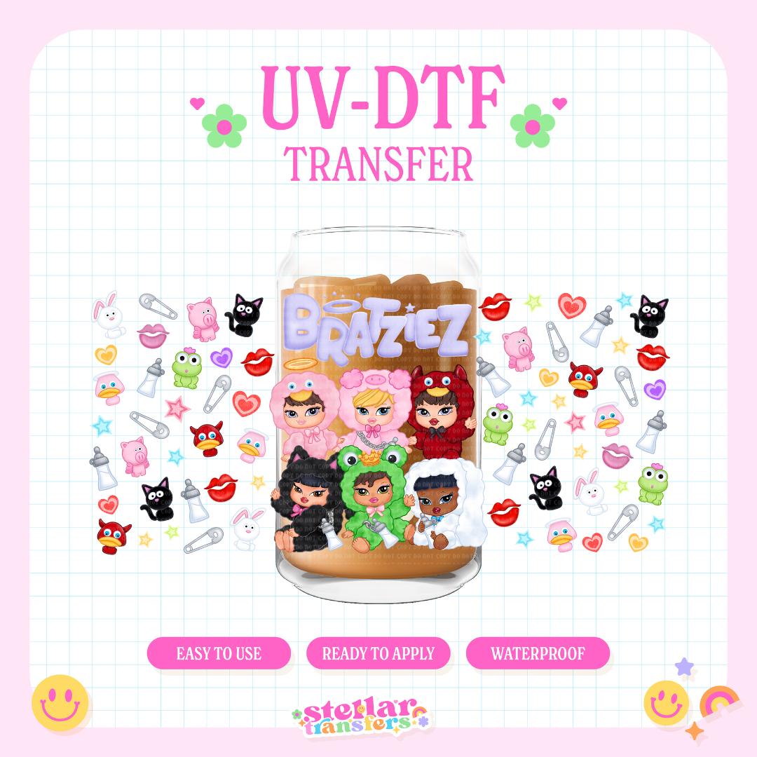 BRATZIES - 16 OZ UV DTF
