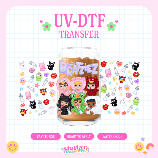 BRATZIES - 16 OZ UV DTF
