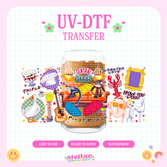 CENTRAL FRIENDS - 16 OZ UV DTF