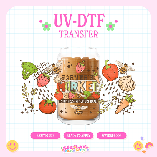 FARMERS MARKET - 16 OZ UV DTF