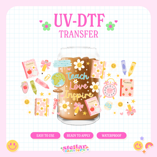 INSPIRE TEACHER - 16 OZ UV DTF