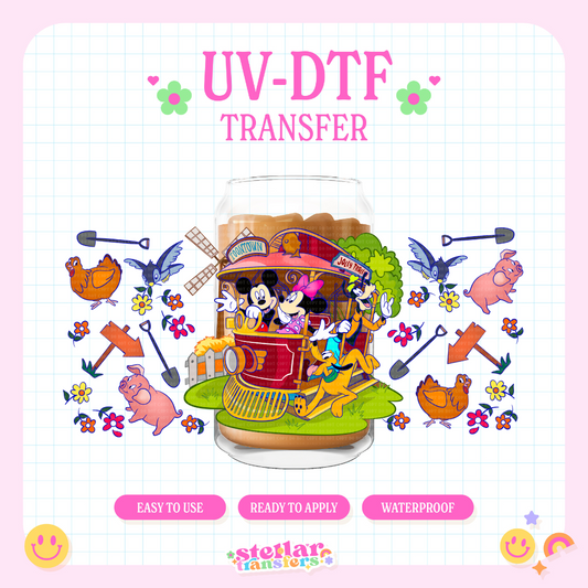 MOUSE TRAIN ADVENTURE - 16 OZ UV DTF